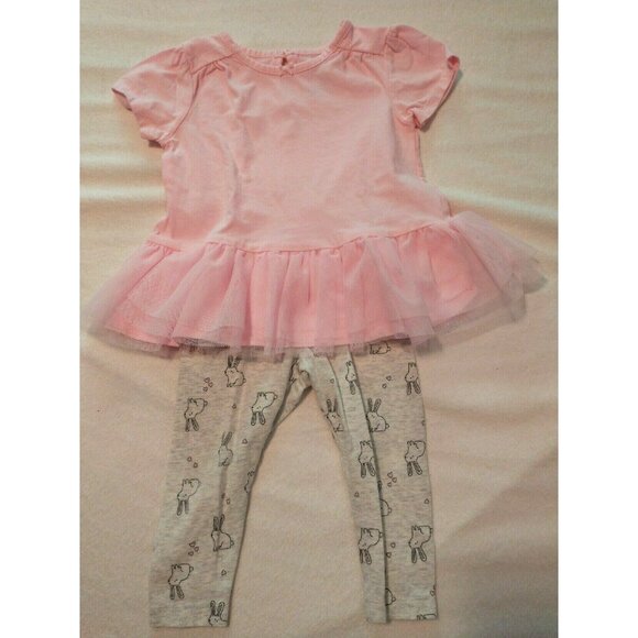 Pink Shirt & Bunny Leggings - Picture 1 of 2